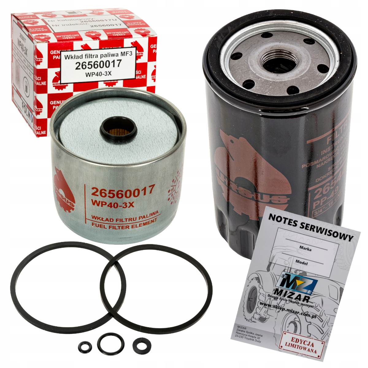 Zestaw filtrów C-360 3P MF3 235 255 2812 3512 Oryginał Ursus + notes