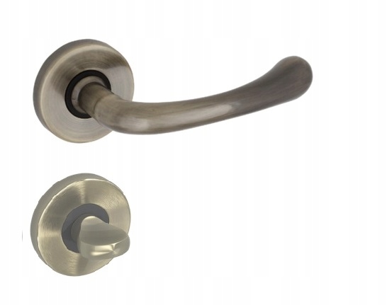 

klamka Odeta patyna rozety Wc