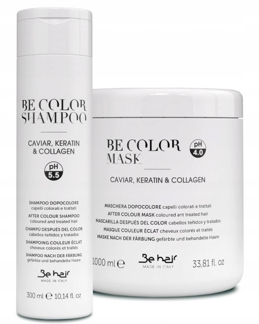 

Be Hair Be Color Szampon 300 ml Maska 1000 ml