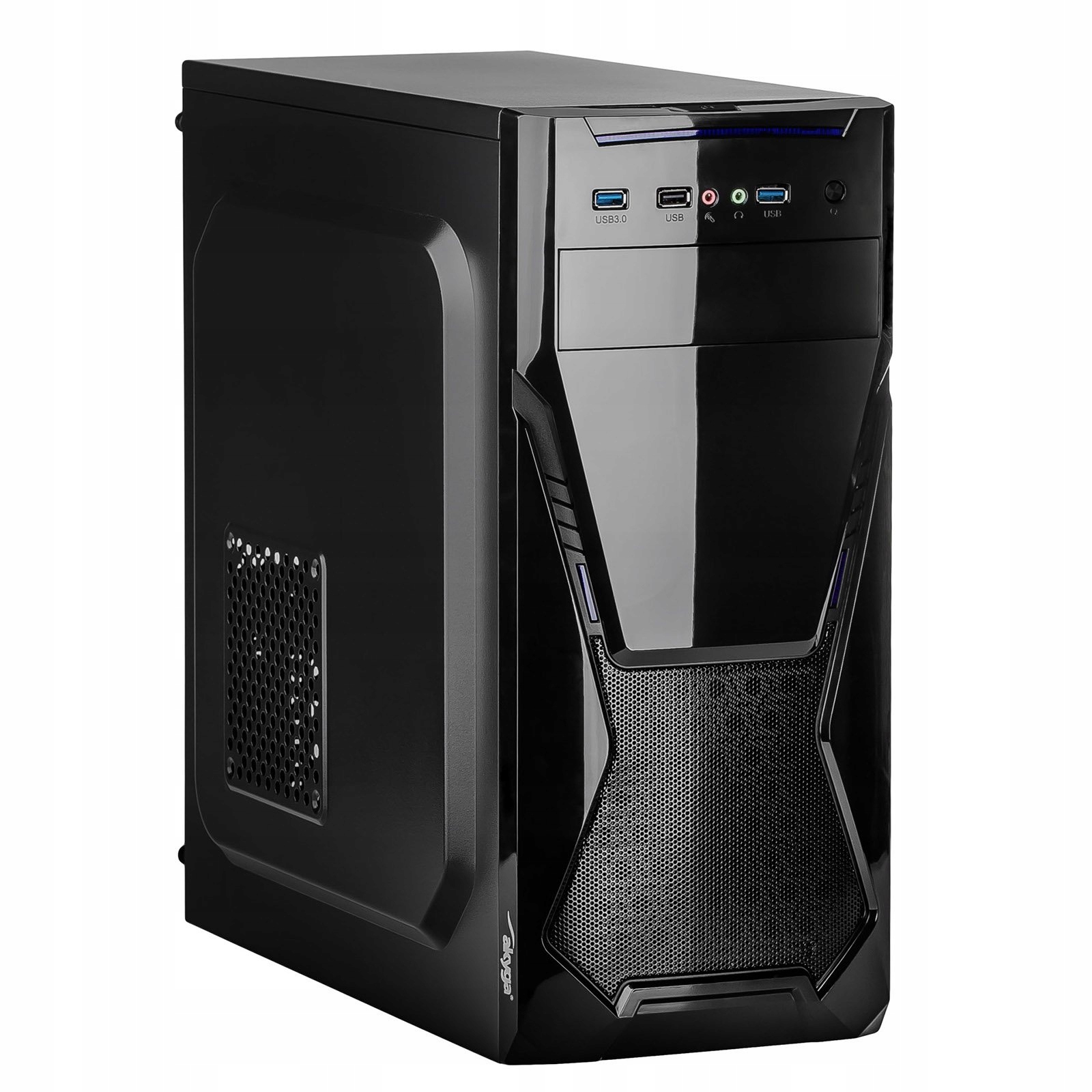 Atx számítógépház Akyga AK13BK Tower 2x Usb 3.0 Usb 2.0 fekete