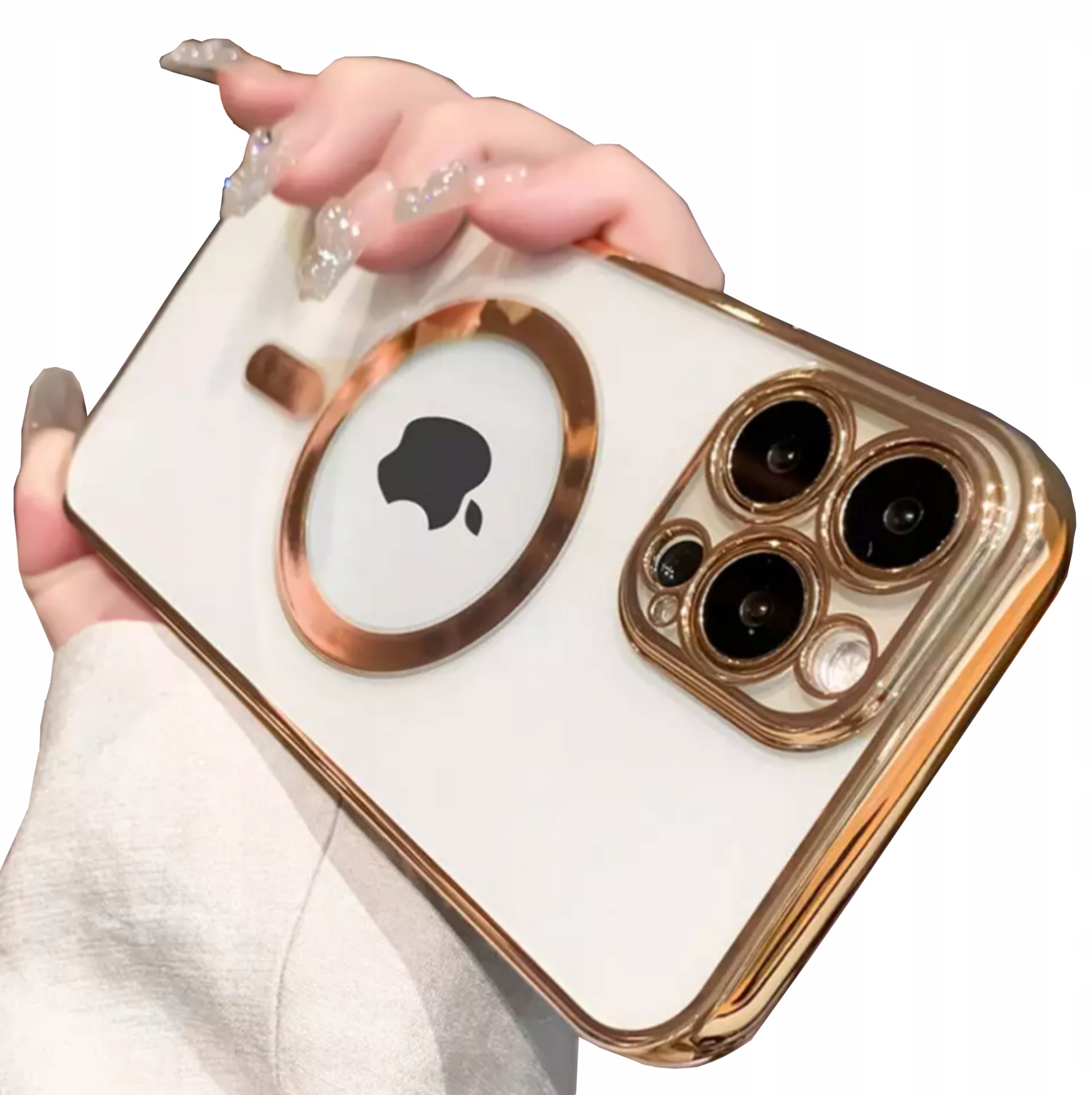 

Etui Obudowa Do Iphone 13 Pro Max Złoty Magsafe