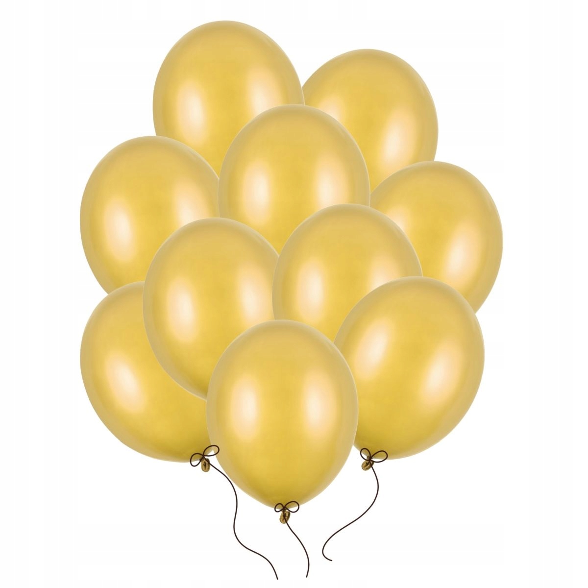 

Balony Złote metaliczne duże 30 cm 10 szt