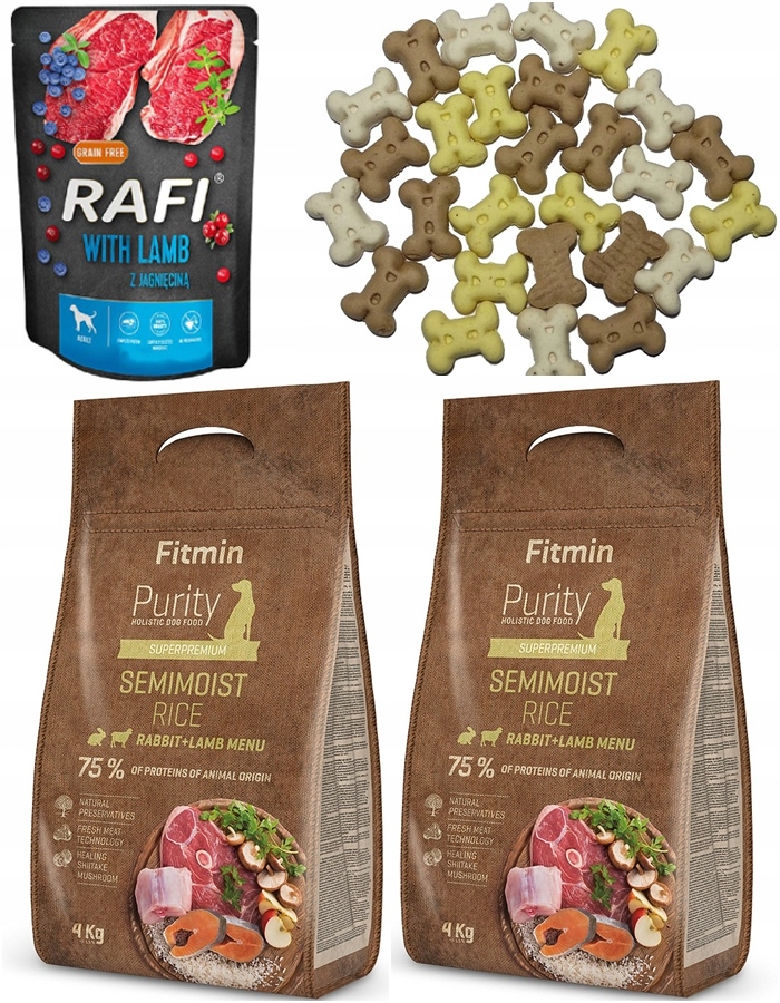 Fitmin Purity Semimoist Rabbit Lamb 4kg x2
