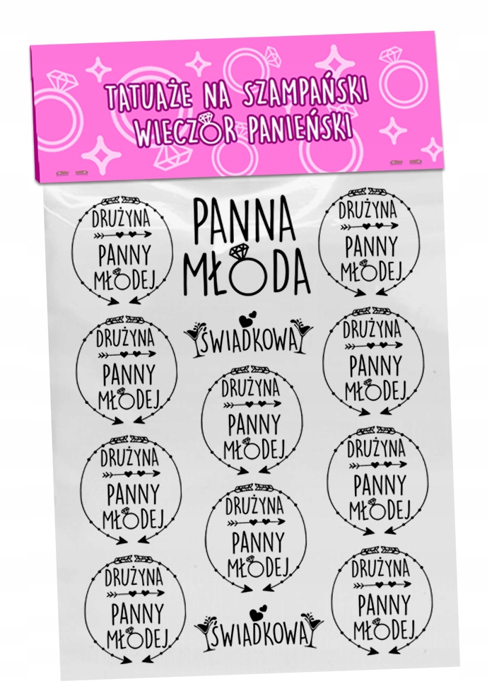 

Zestaw 12+1 Gratis ! Tatuaże Na Wieczór Panieński