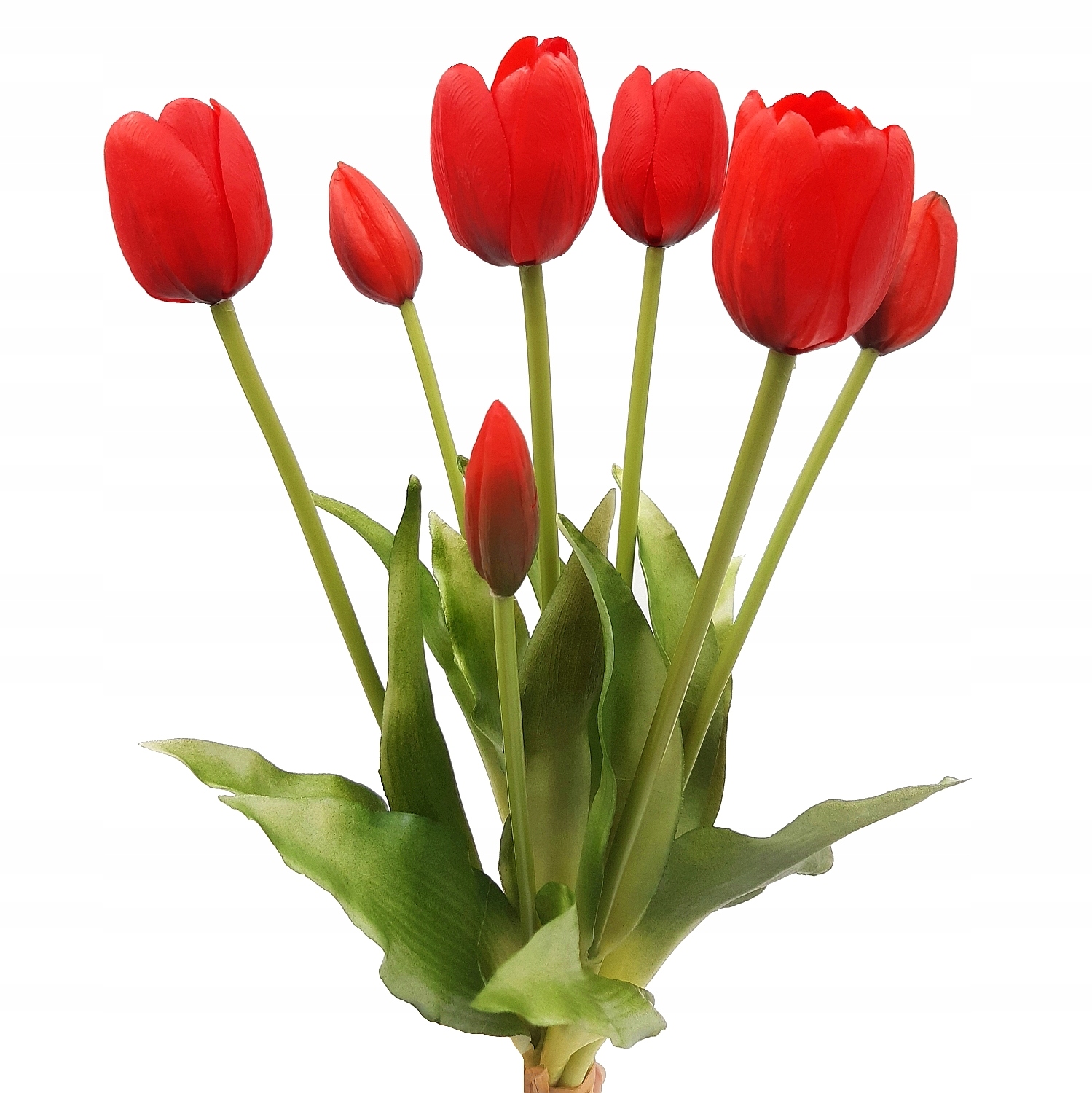 

Tulipany Silikonowe Czerwone Bukiet Wiązka 7 szt