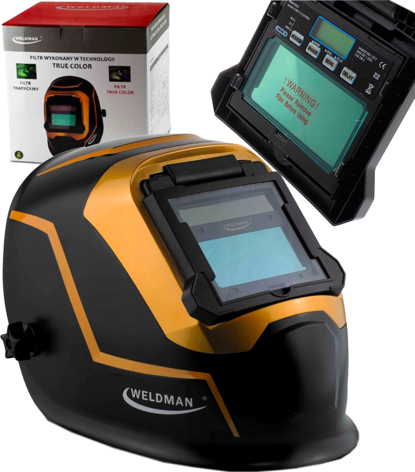 Przyłbica Automatyczna Spawalnicza Weldman Gold True Color Mma Tig Mig Mag