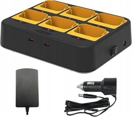 Ładowarka do radiotelefonów 6 gniazd Retevis RTC48P Led Usb