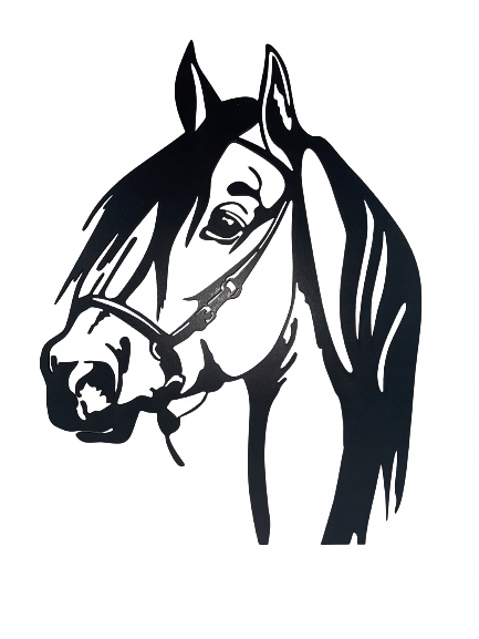 DEKORACJA ŚCIENNA KOŃ 29 × 37 x 1 CM