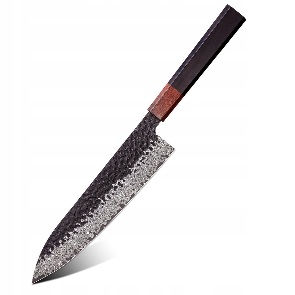 Damaškový kuchynský nôž Aokami Chef/Hnedá KP-37384