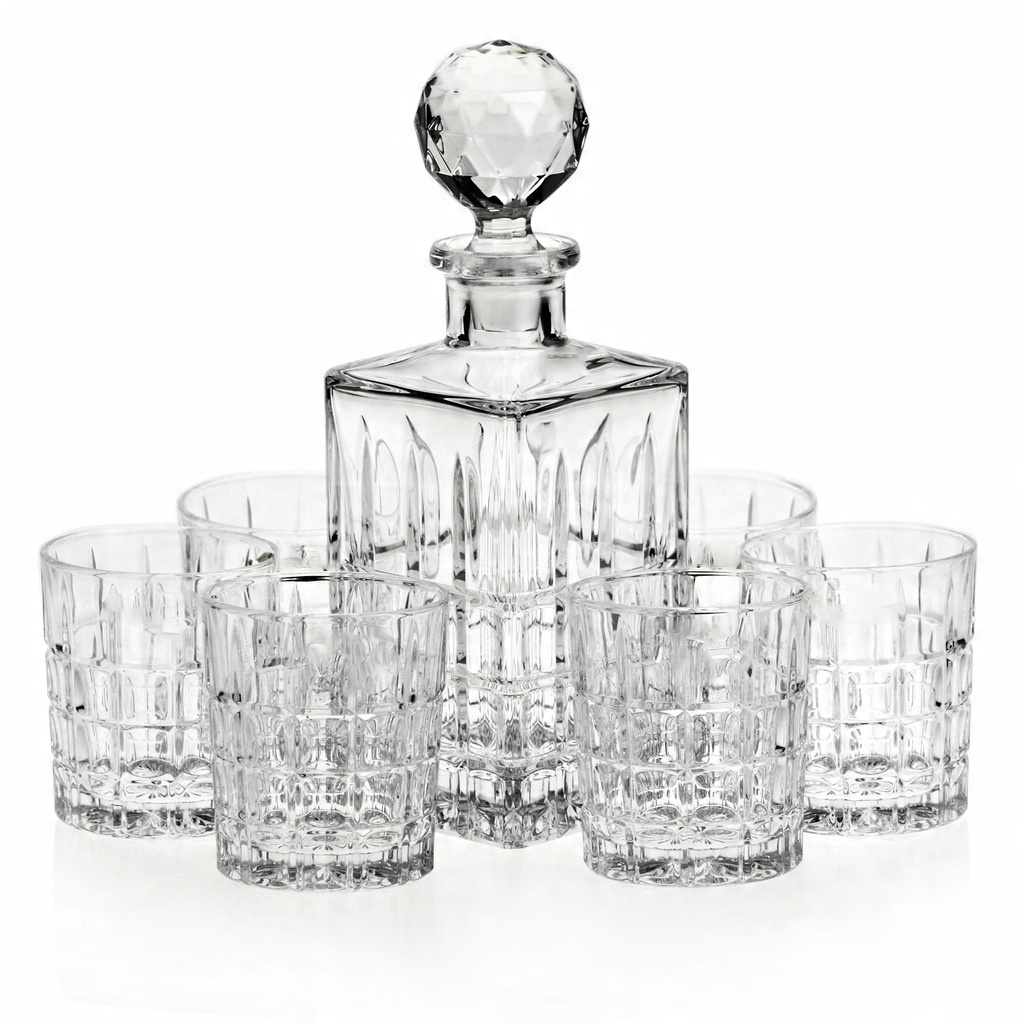 

Kryształowy zestaw do whisky Bohemia Diplomat 6+1