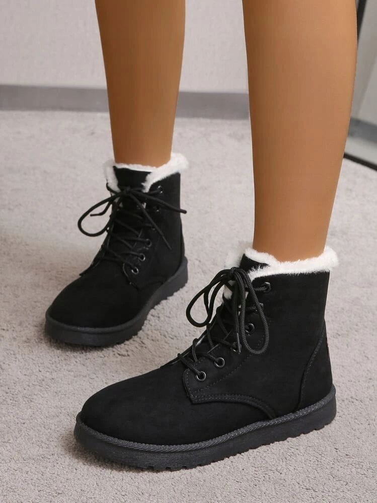 SHEIN CZARNE OCIEPLANE BUTY (37,5)