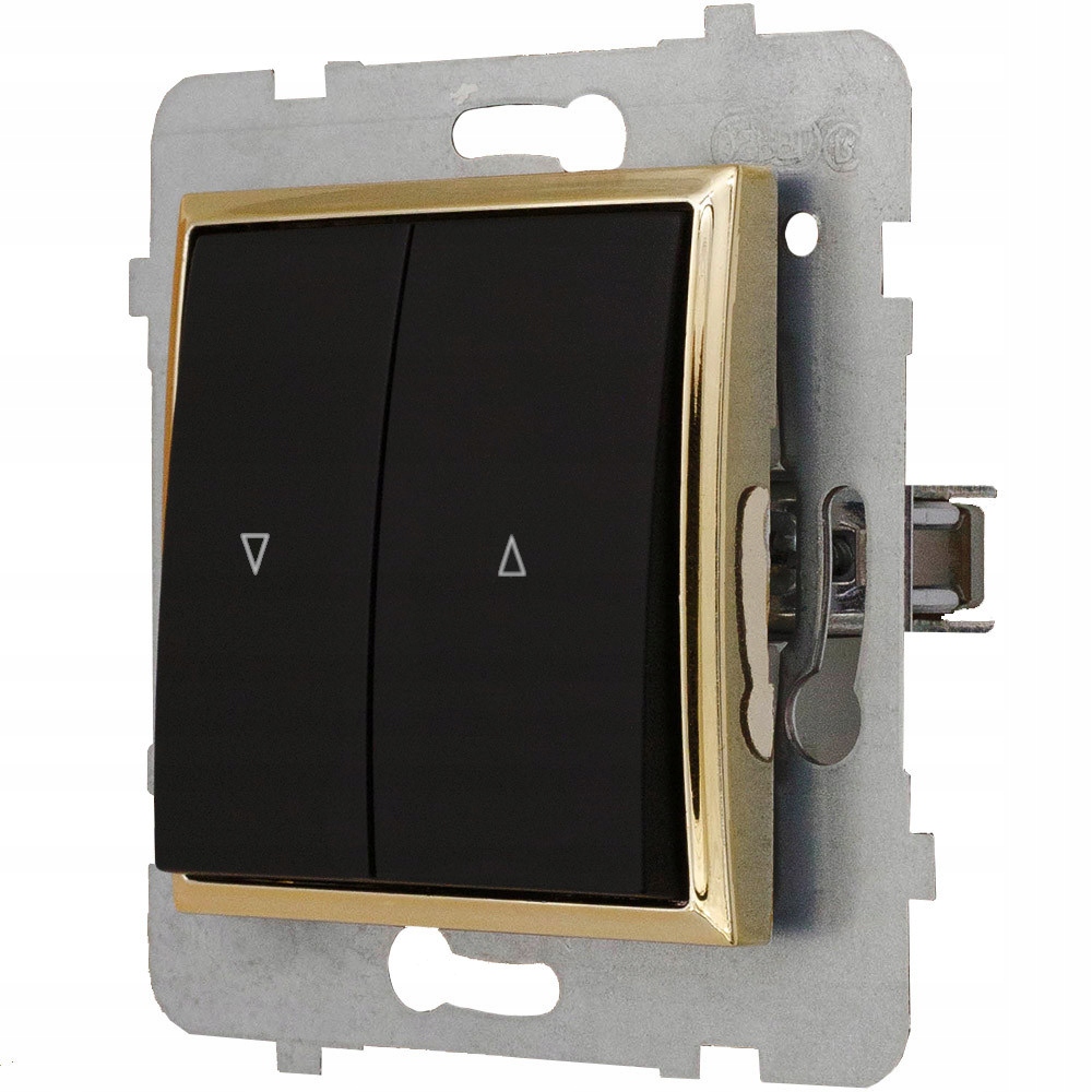 MODUŁ CZARNY / ZŁOTY BEZ RAMKI WŁĄCZNIK ROLETY