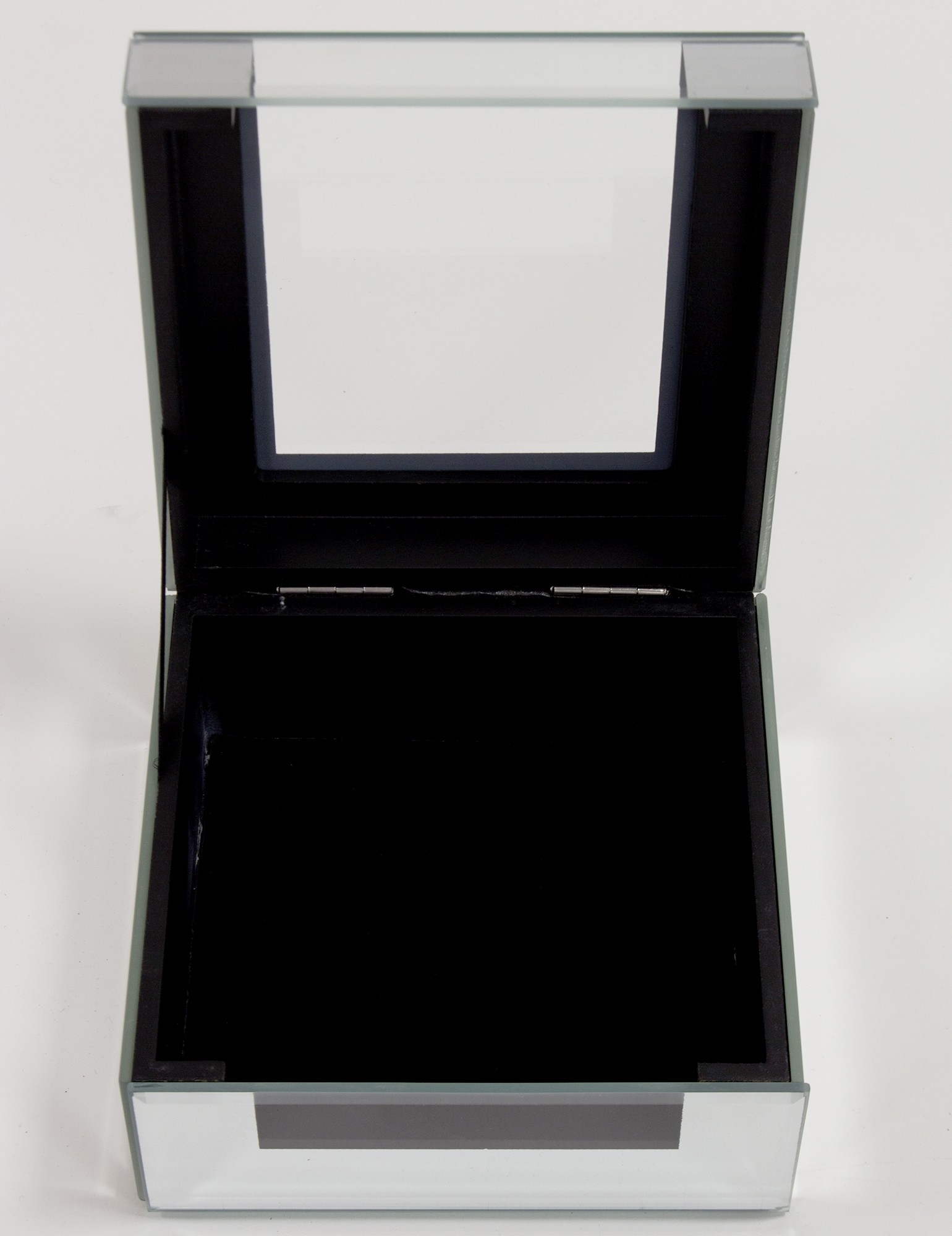 SZKATUŁKA BIŻUTERIĘ SZKLANA CZARNA ORGANIZER Marka Art-Pol