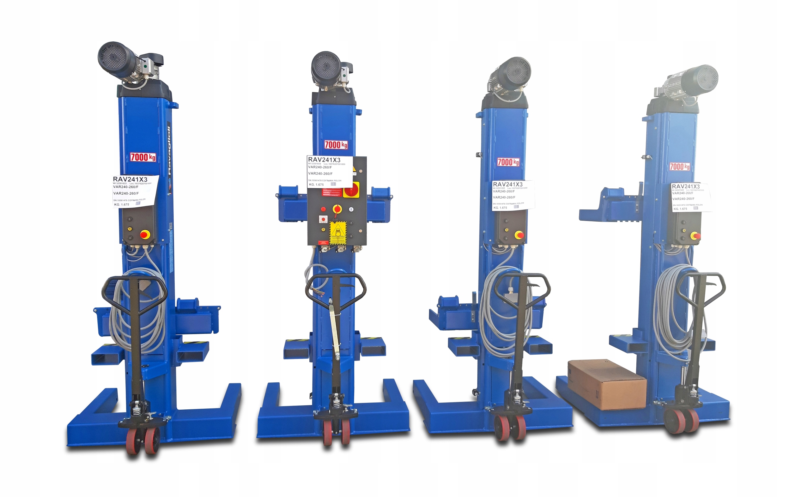 RAVAGLIOLI Kolumny Mobilne przestawne 4x7T RAV 241