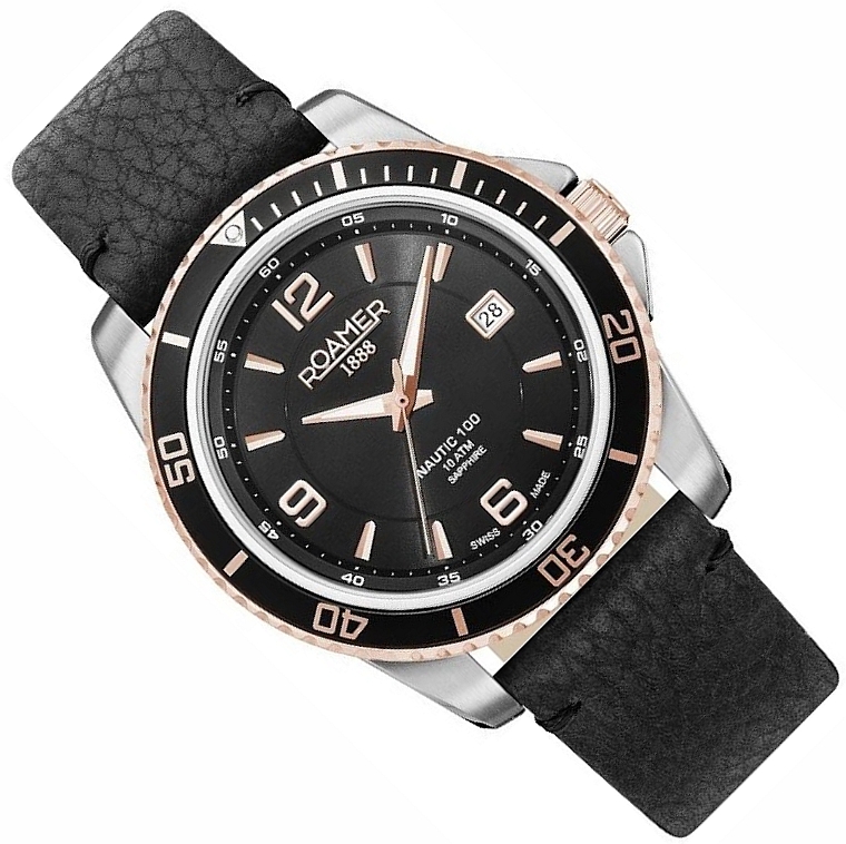 Švýcarské Pánské Hodinky Roamer 862844 49 85 02 Sapphire WR100 Data Box