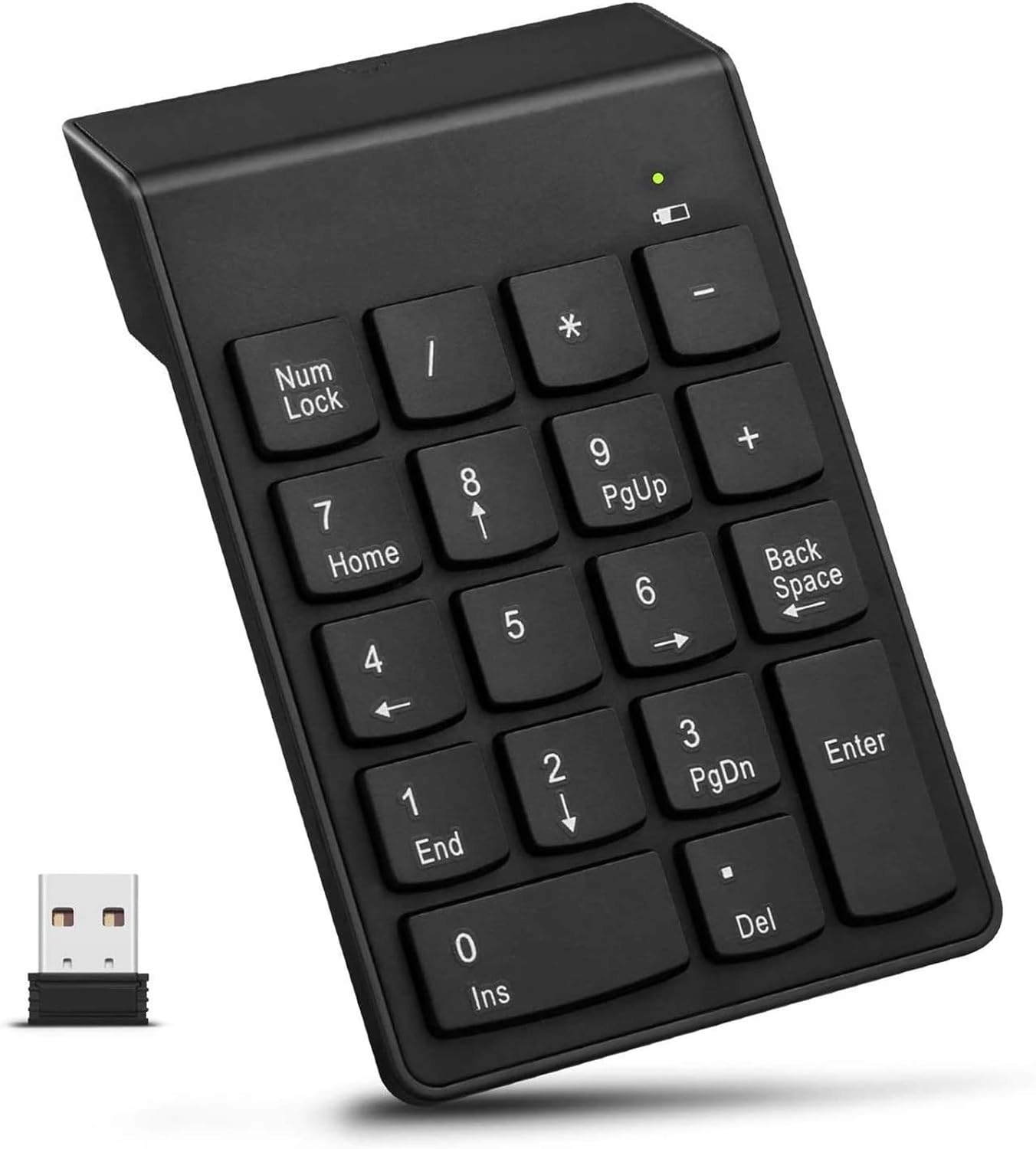 Bezdrátová Digitální Usb Numerická Klávesnice Notebook Pc Na Baterie Aaa