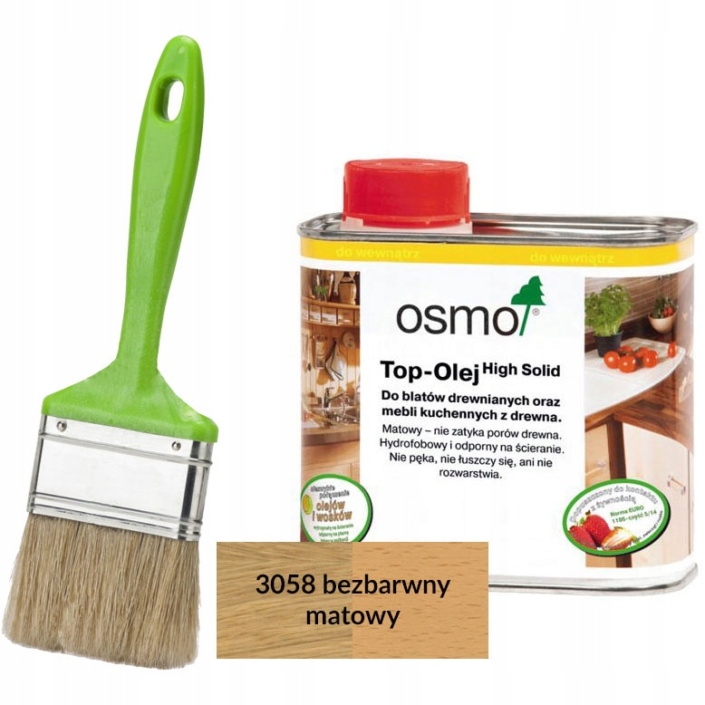 

Osmo 3058 Top Olej bezbarwny matowy z pędzlem