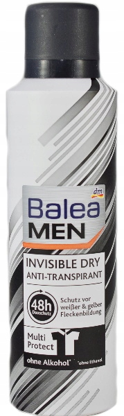 

Balea Men antyperspirt dezodorant Invisible 200ml