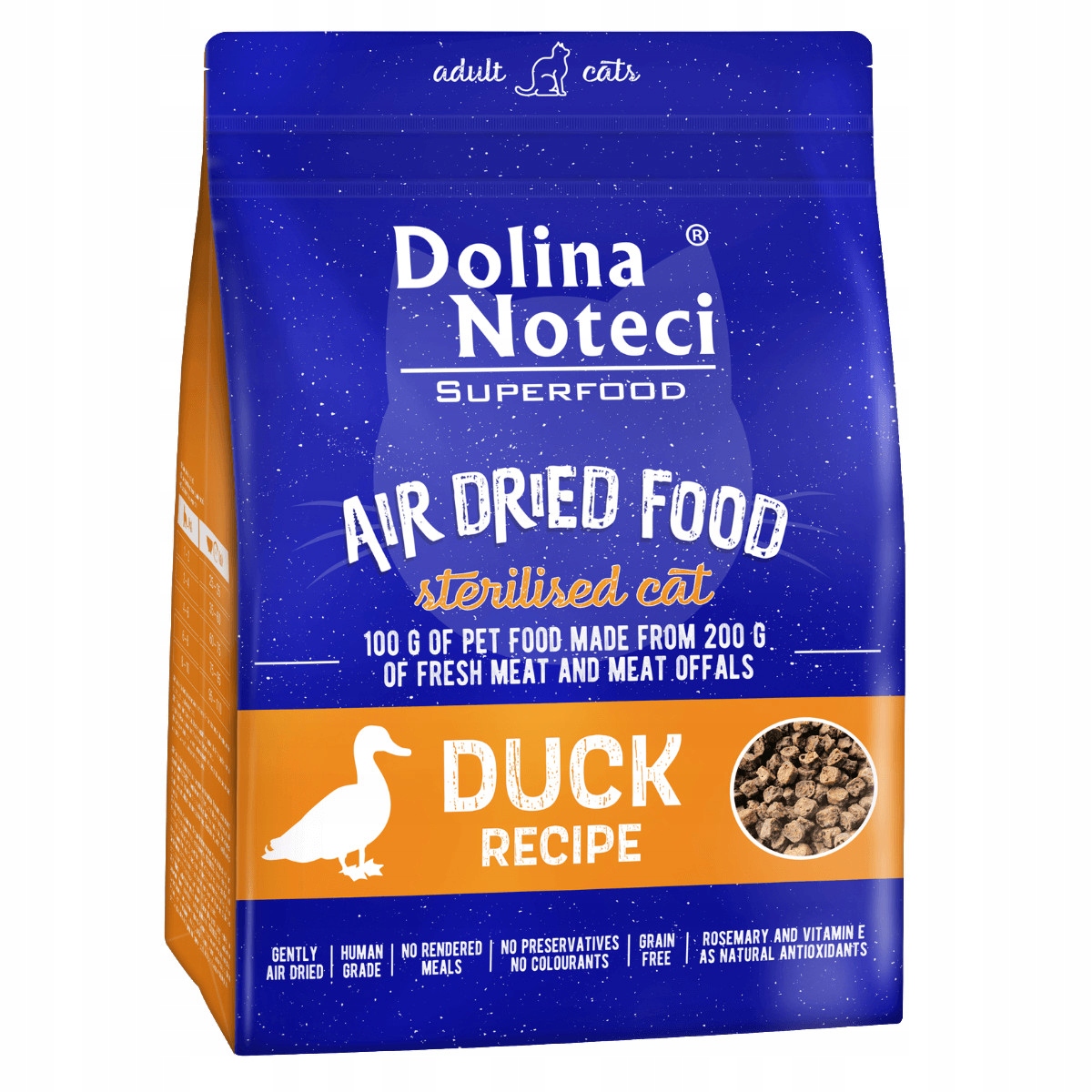 DOLINA NOTECI STERILISED SUSZONA KOT KACZKA 1KG DATA WAŻNOŚCI 25.06.2026