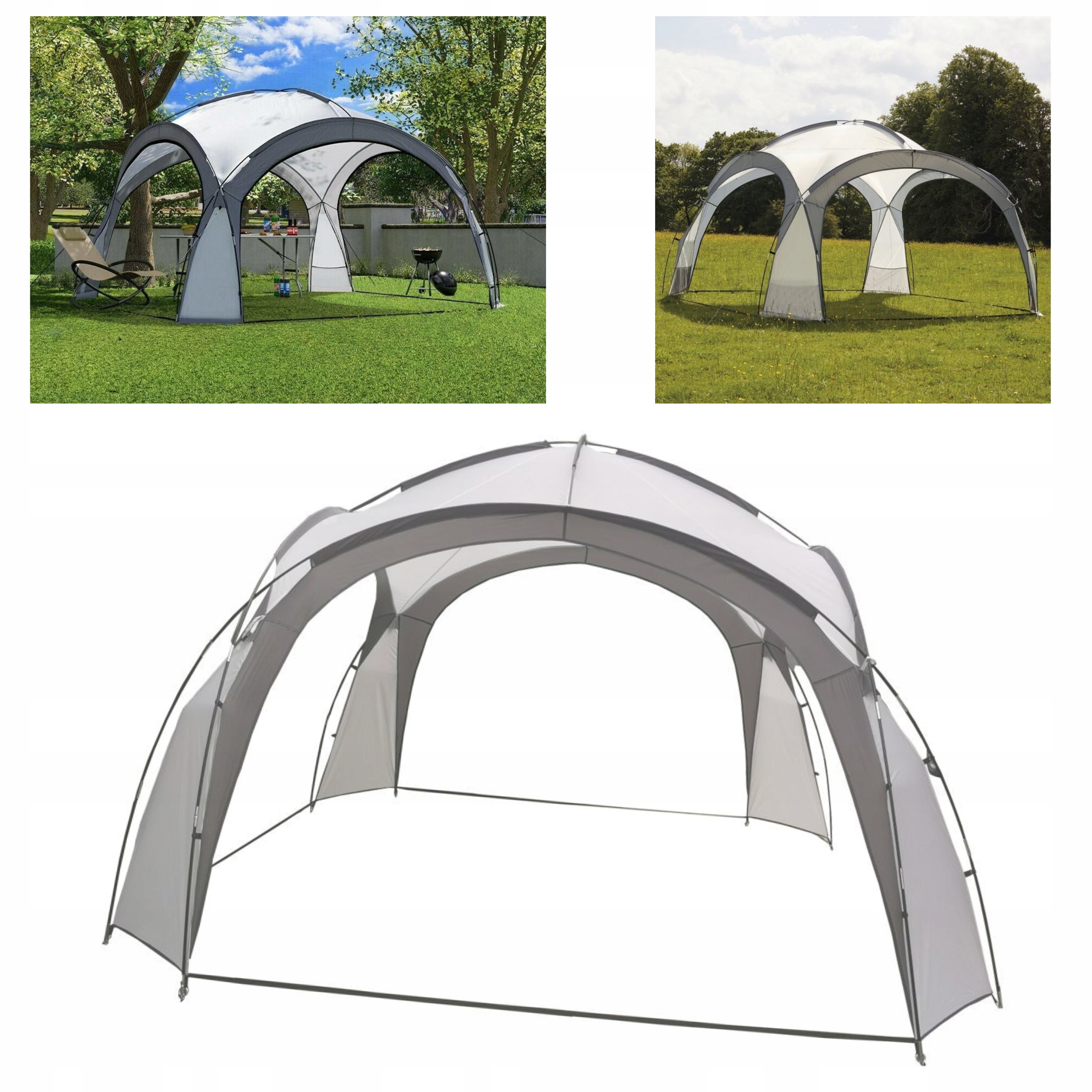 Namiot Pawilon Ogrodowy Eventowy Na Piknik Przyjęcie Torba Szary Multigar