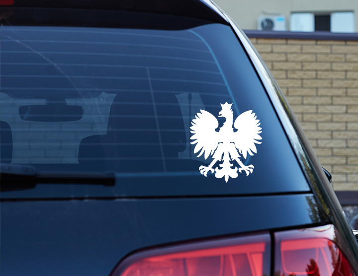 Naklejka na auto ORZEŁ GODŁO POLSKI Producent Inny