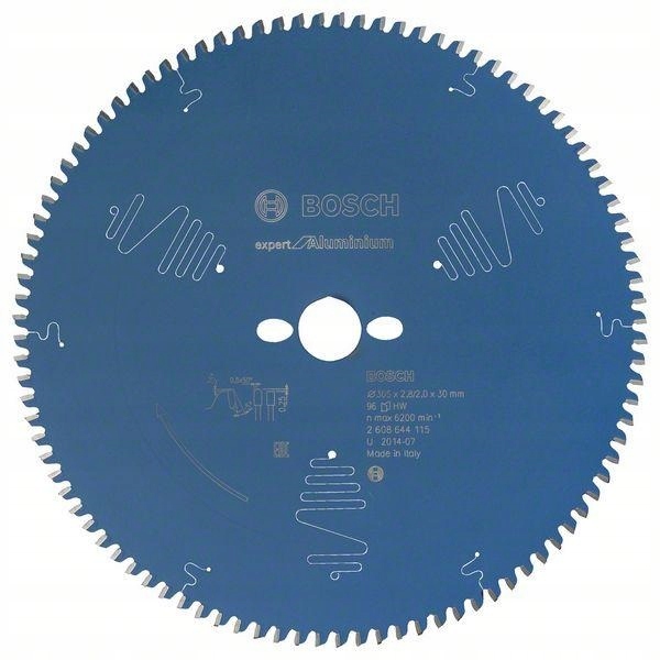 Pilový Kotouč Na Hliník 305/30 mm 96 zubů Bosch Expert