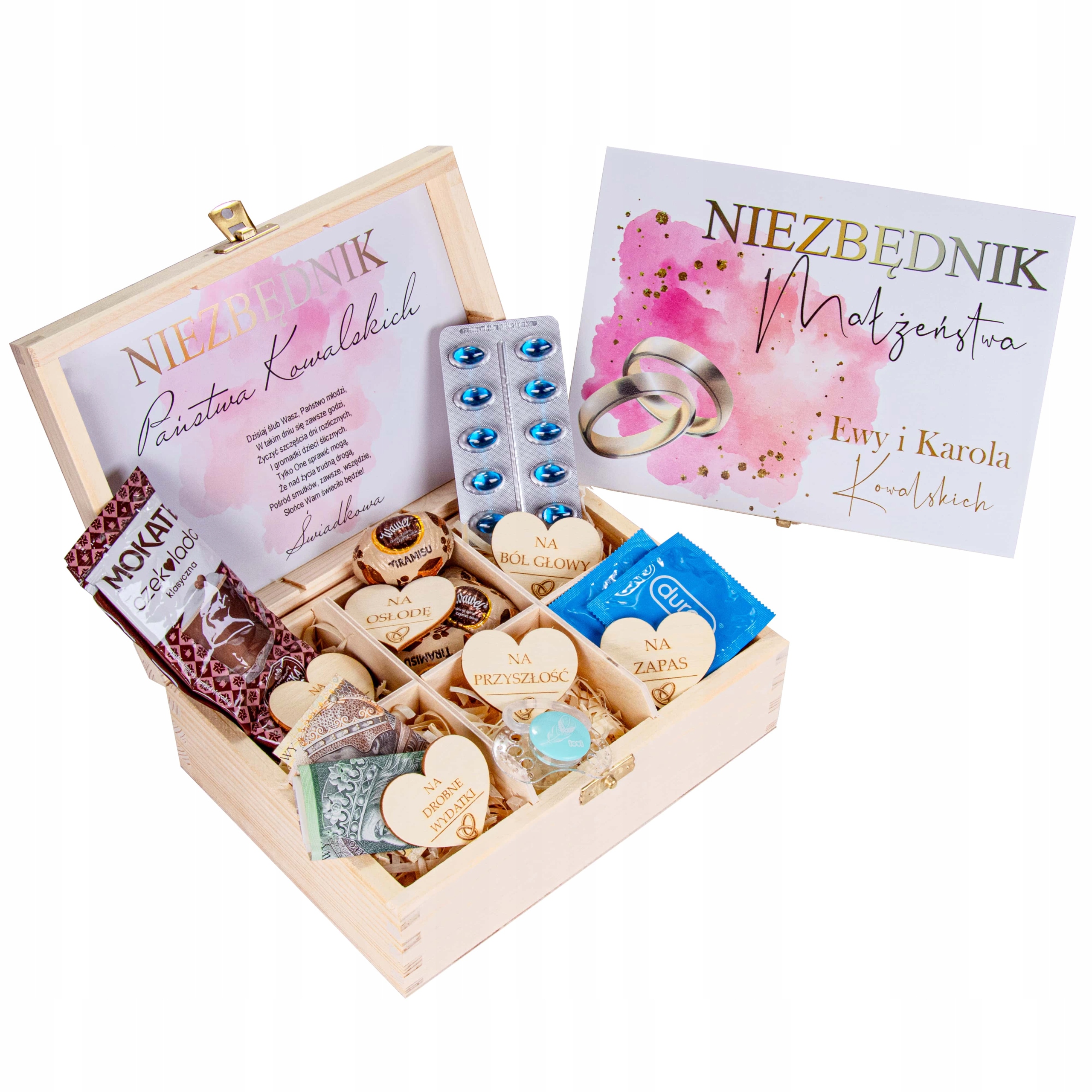 

Niezbędnik małżeński ślub wesele pudełko