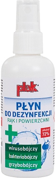 

Płyn dezynfekujący do rąk i powierzchni 100ml