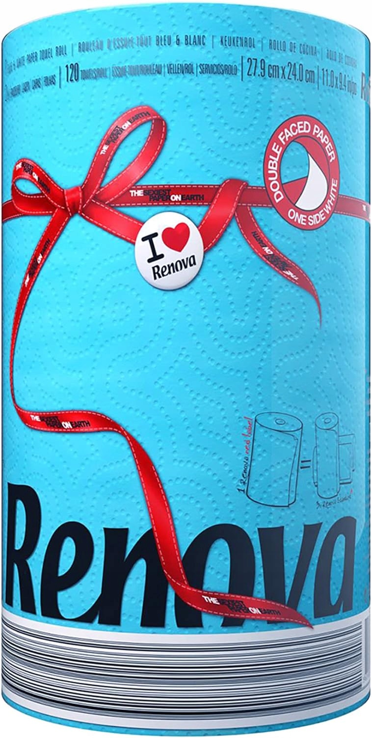 Papírová Utěrka Renova Kuchyňská Měkká A Savá Modrá