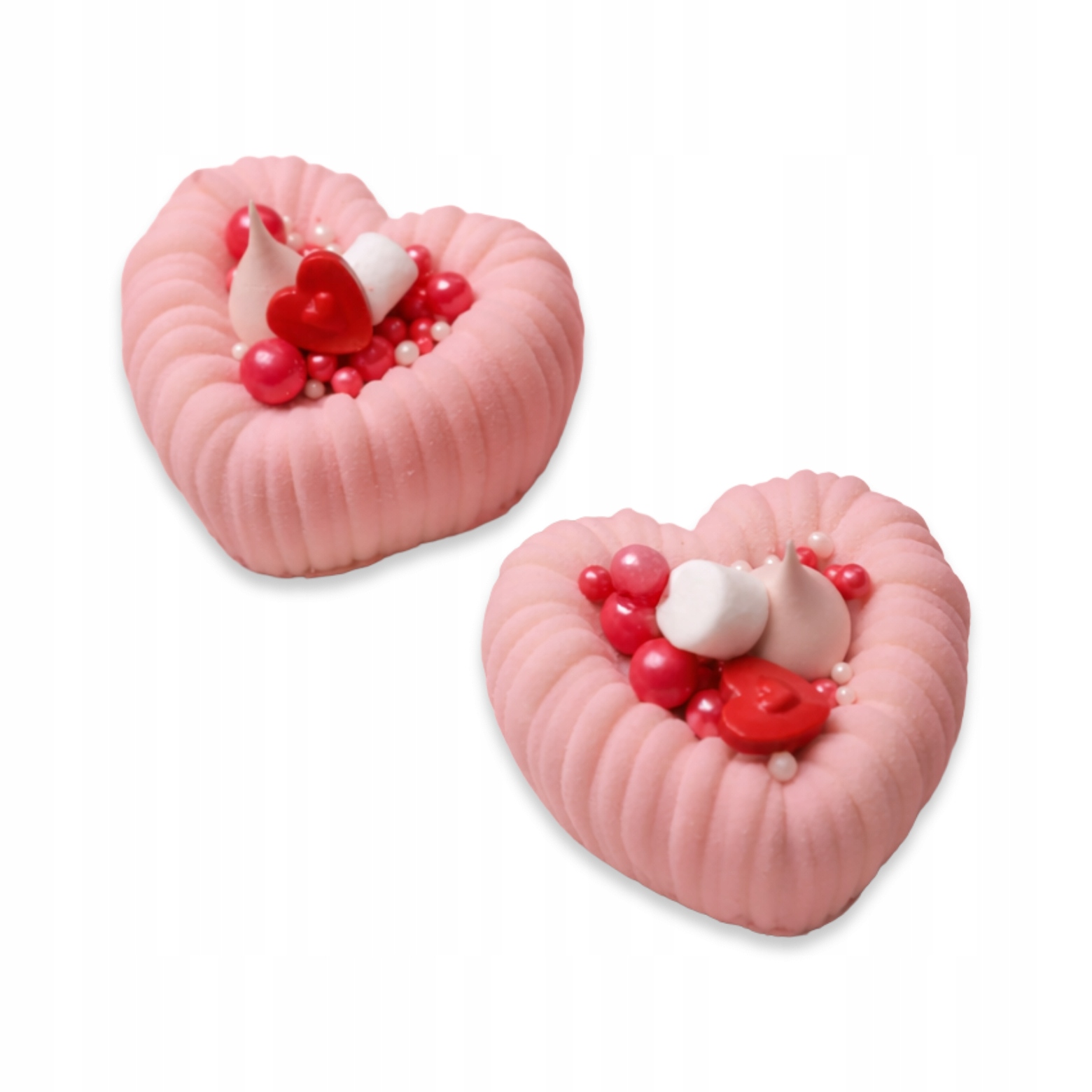 Levně Silikonová forma ručně vyrobená ve tvaru srdce „Amore Mini“ x1ks Dinara Kasko