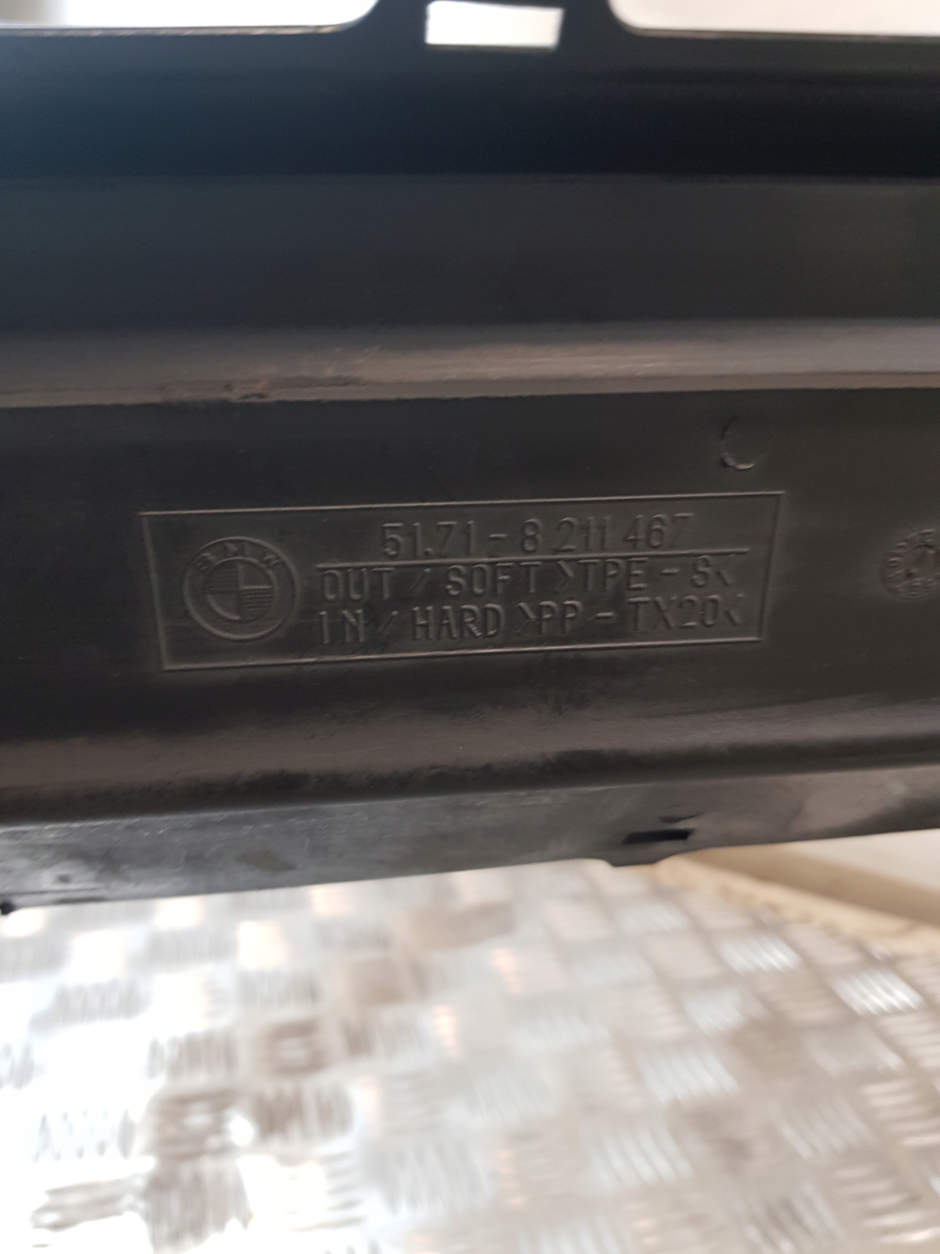 support panel for radiators pillar iron BMW E46 2.0D 01R + pump washers