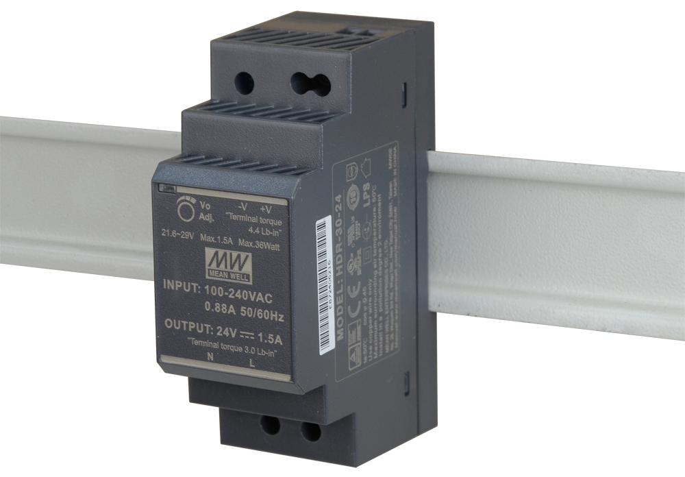 Zasilacz na Szynę Th Din MeanWell 36W 24V HDR-30-24