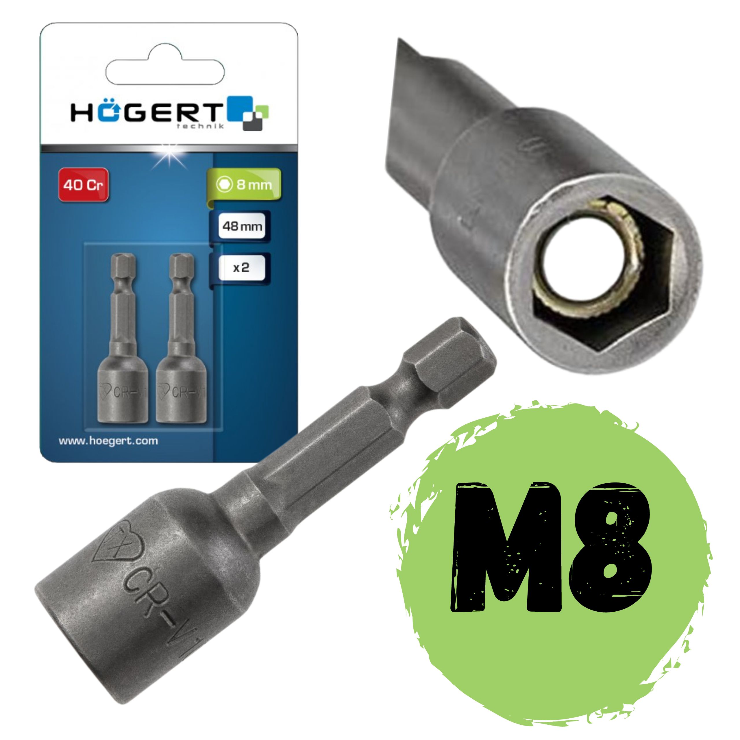 

Nasadka 1/4 Magnetyczna M8 farmer Hogert HT1S457