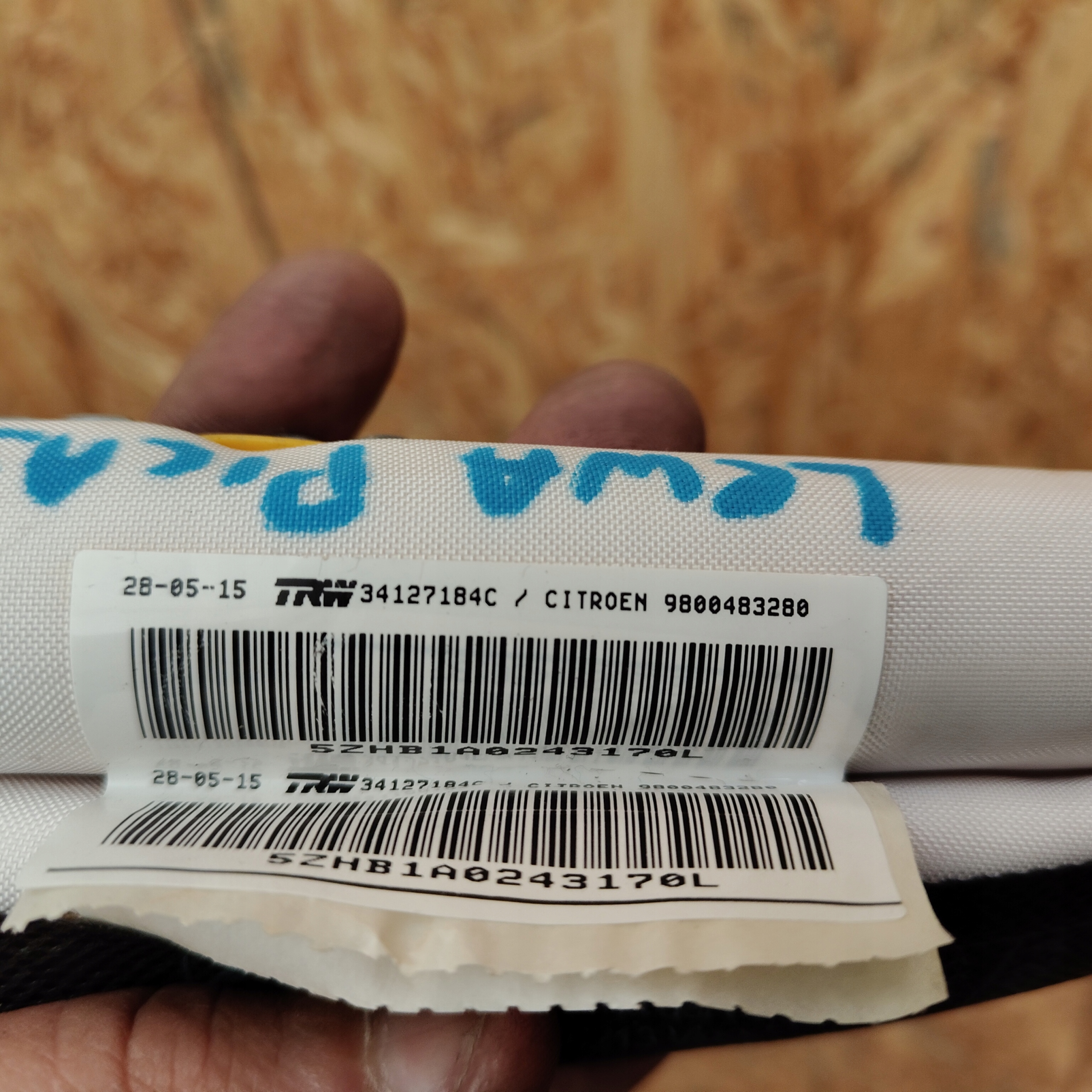 Dachvorhang Airbag links CITROEN C4 GRAND PICASSO II