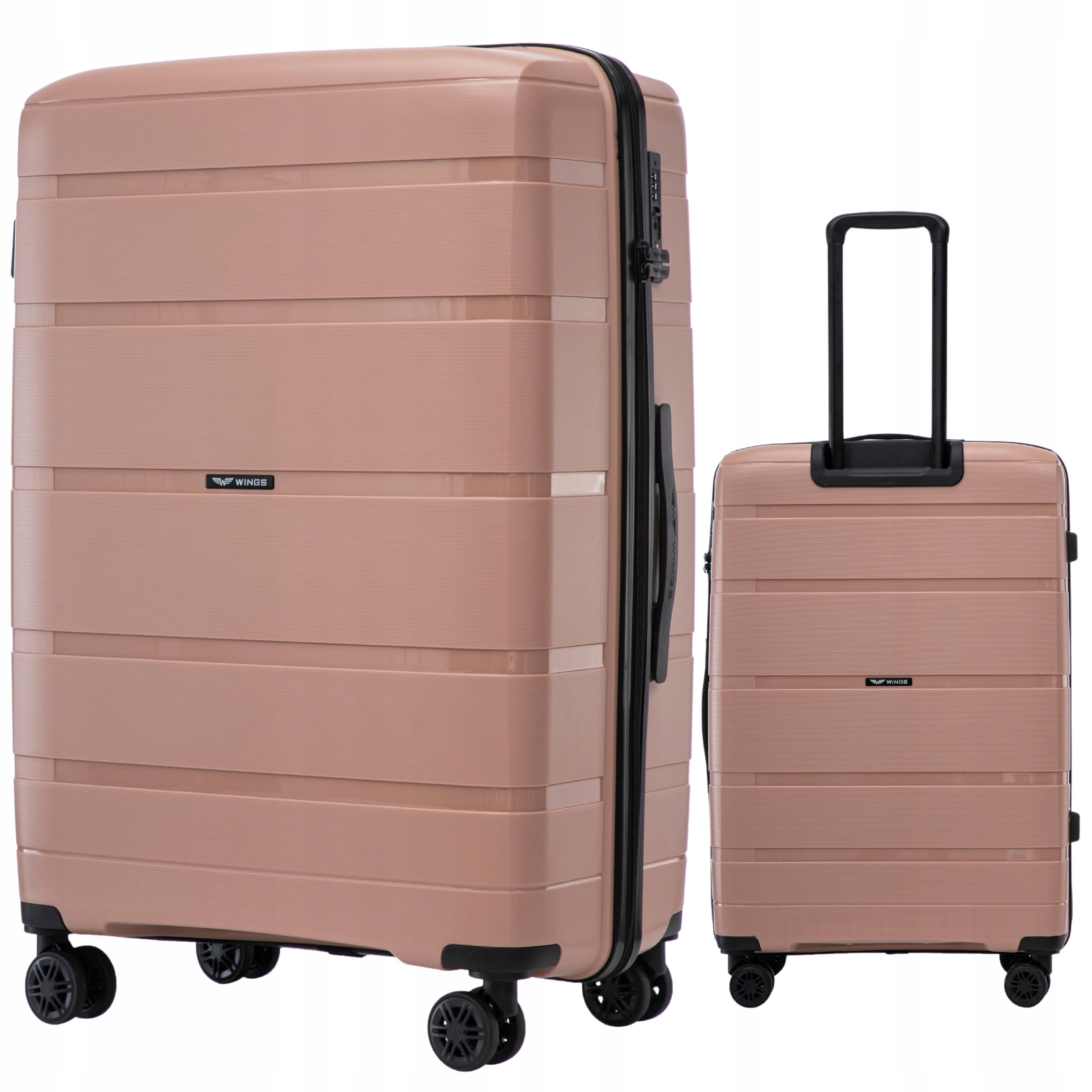 Registrované zavazadlo Wings velký Kufr registrovaný na 4 Kolečkách Tsa zámek