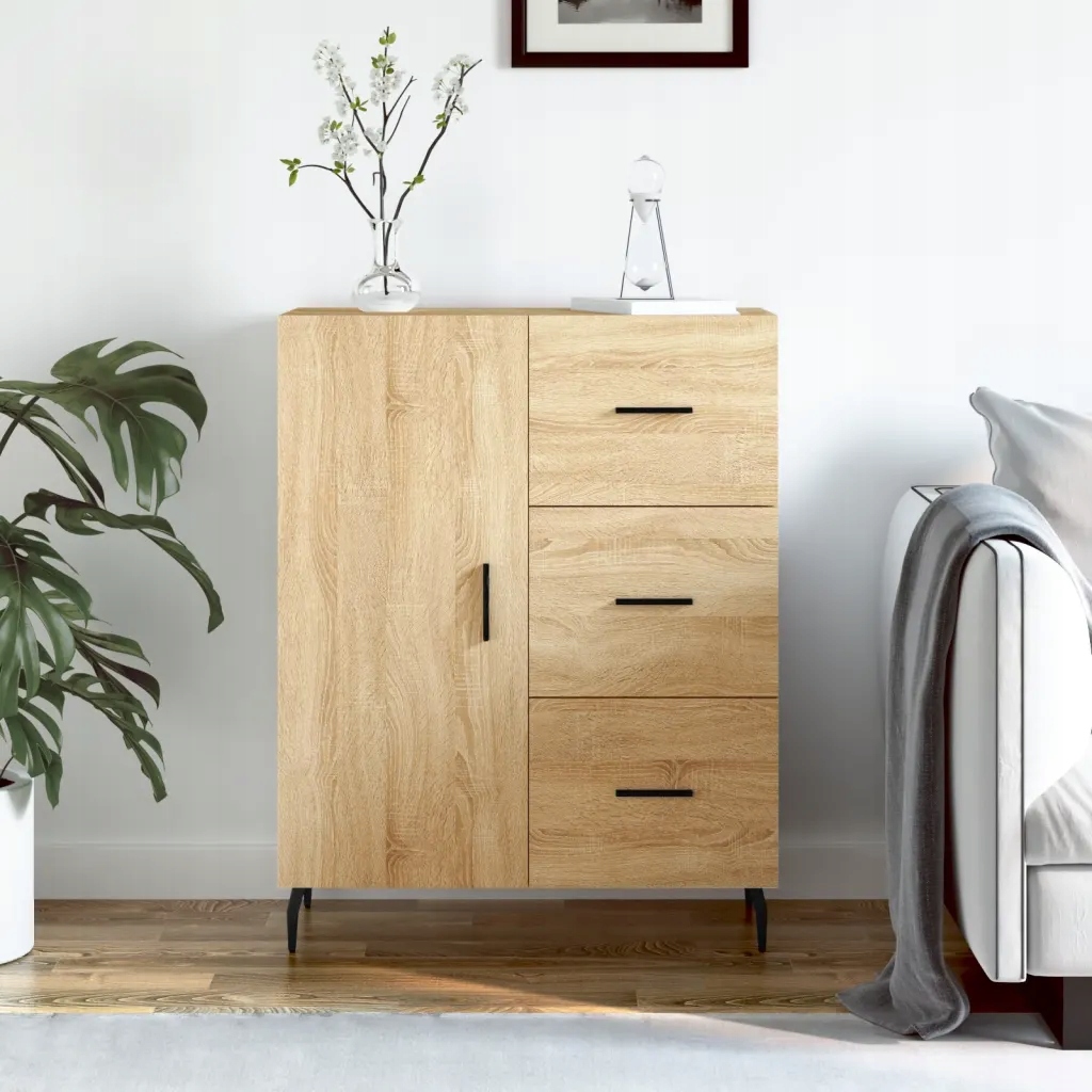 vidaXL Příborník dub sonoma 69,5 x 34 x 90 cm kompozitní dřevo