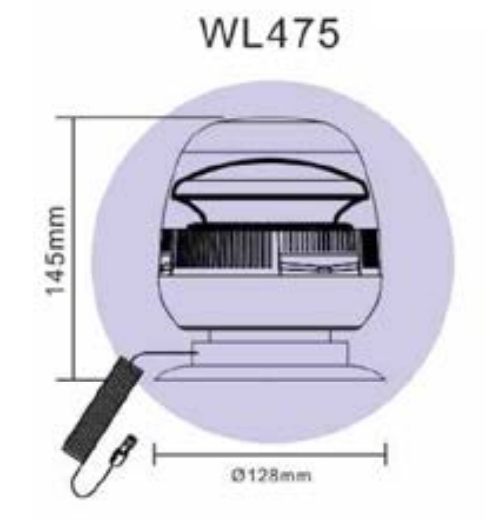 LAMPA BLYSKOWA OSTRZEGAWCZA KOGUT MAGNES 12 24 LED Car type Passenger cars Cargo vans Trucks RVs Buses Undefined