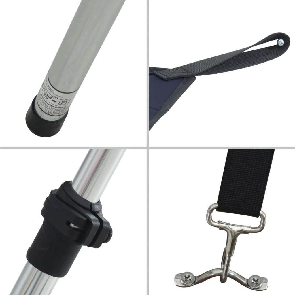 ROZBUDOWA ZADASZENIA DO ŁODZI NIEBIESKA 170X170X(113-182,5)CM Szerokość produktu 1 cm