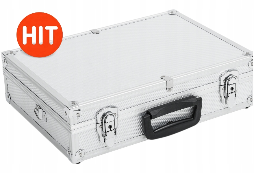 Walizka aluminiowa średnia 430x310x110 mm