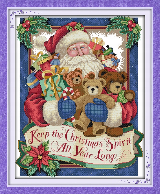 Kanva s potiskem vyšívací sada (kanva,mulina,jehla)