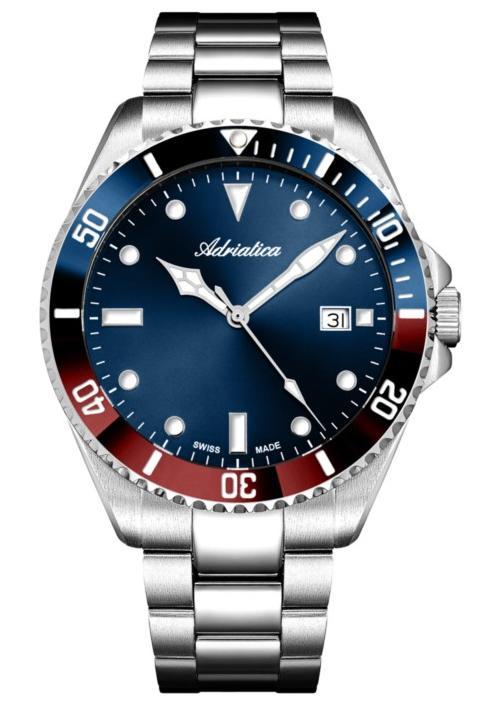 Nové Originální Pánské Hodinky Adriatica A8347.T195QR Klasické, datumovka