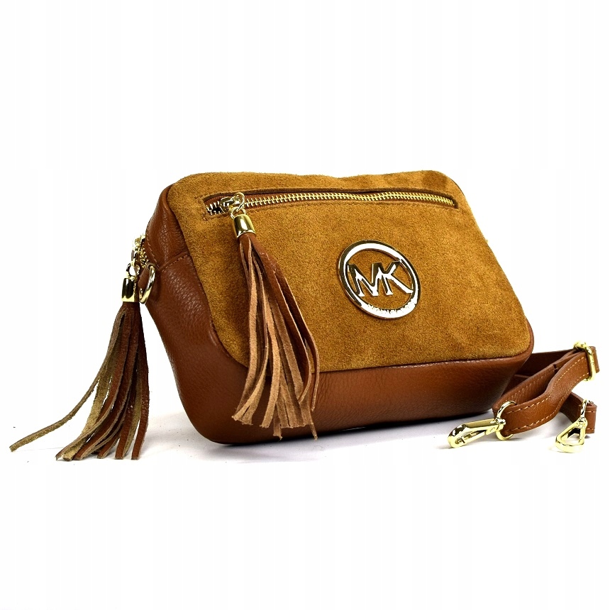 TOREBKA LISTONOSZKA SKÓRA NAT. CAMEL 700B Odcień karmelowy