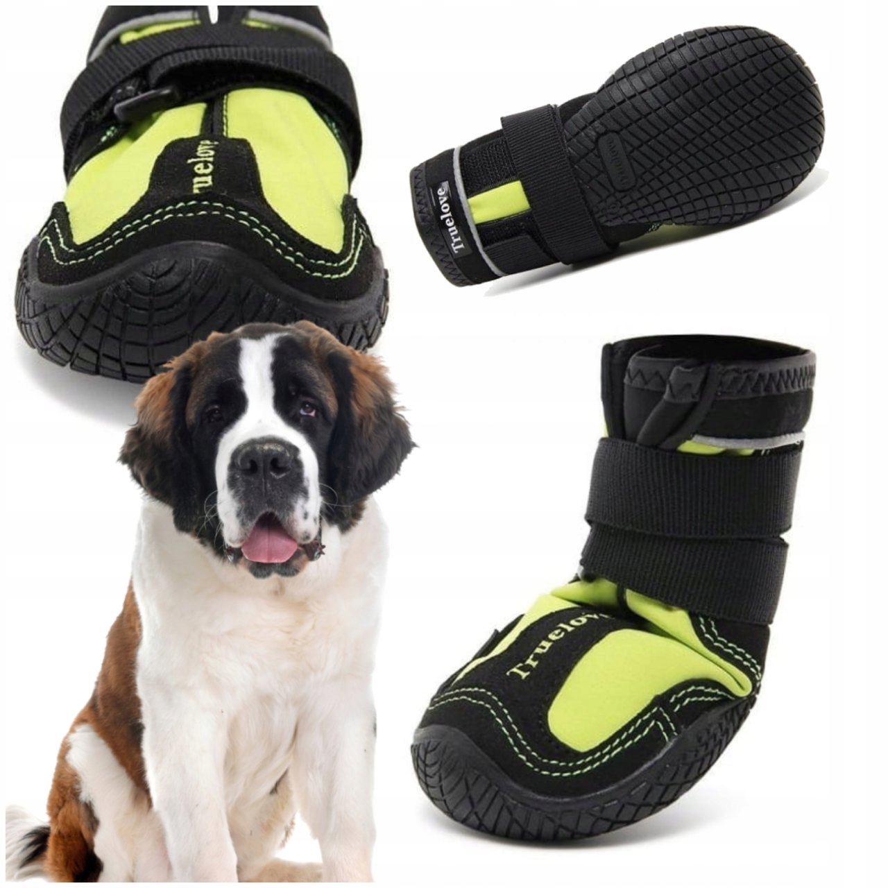 Trekingové Boty Pro Psa Truelove Long Distance 2 ks Limetkové vel. 8 (7,5 cm)