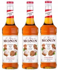 3x Syrop Cinnamon roll Monin cynamonowe bułeczki+