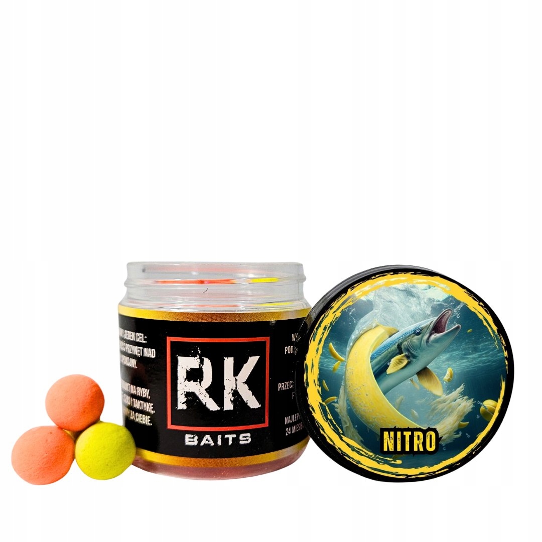Kulki proteinowe Rk Baits Nitro Fluo Pop Up 15mm 125ml