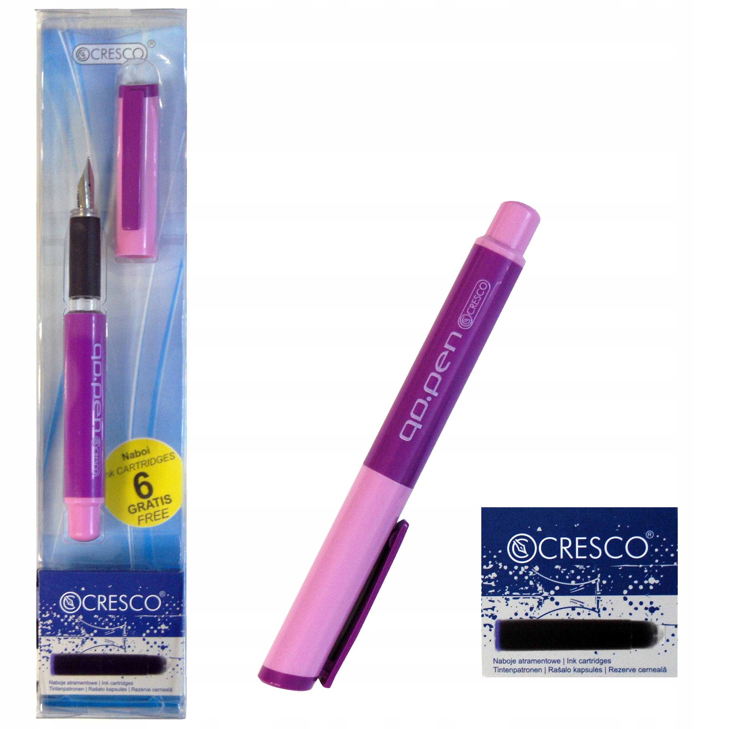 

Pióro Wieczne Go Pen Color Fioletowe Naboje