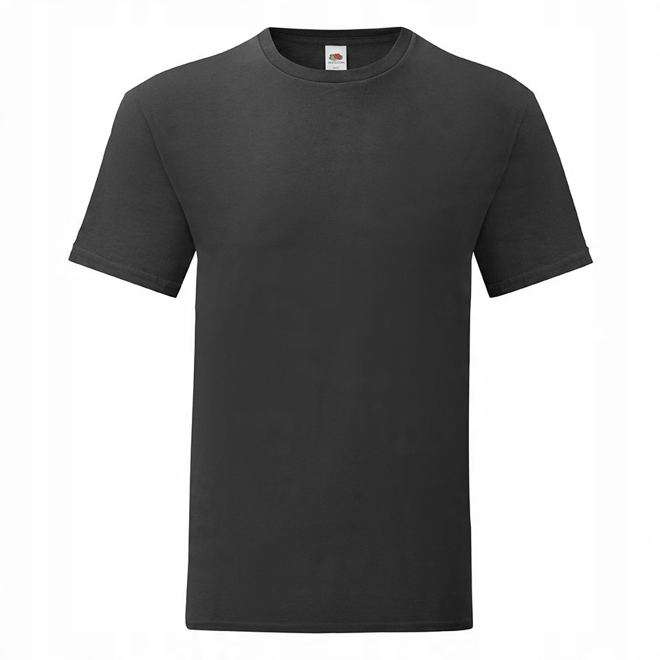 

Męski T-shirt Iconic Fruit Of The Loom Black 3XL