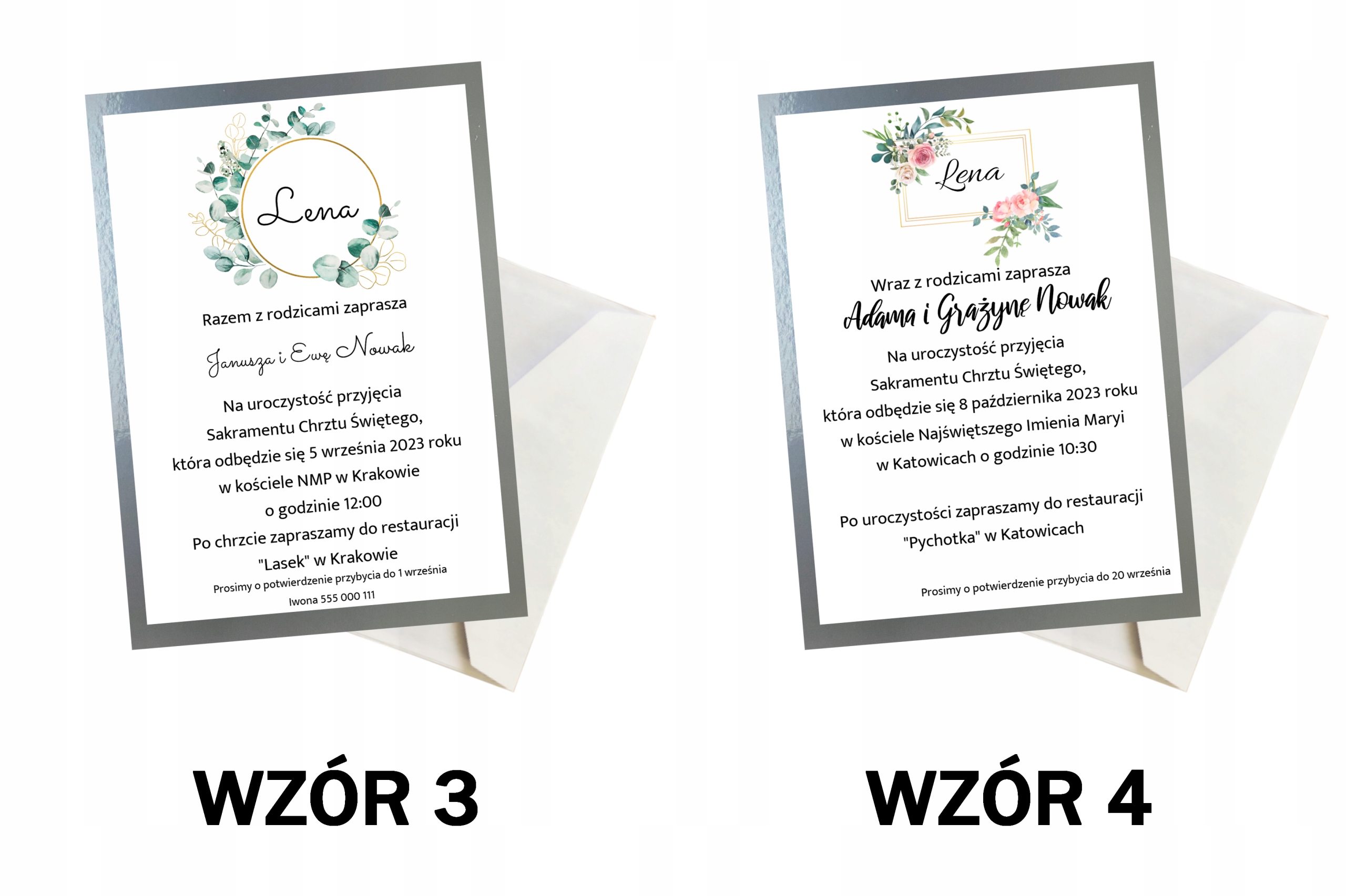 ZAPROSZENIE NA CHRZEST ŚWIĘTY SREBRNE + KOPERTA Wysokość produktu 14.5 cm