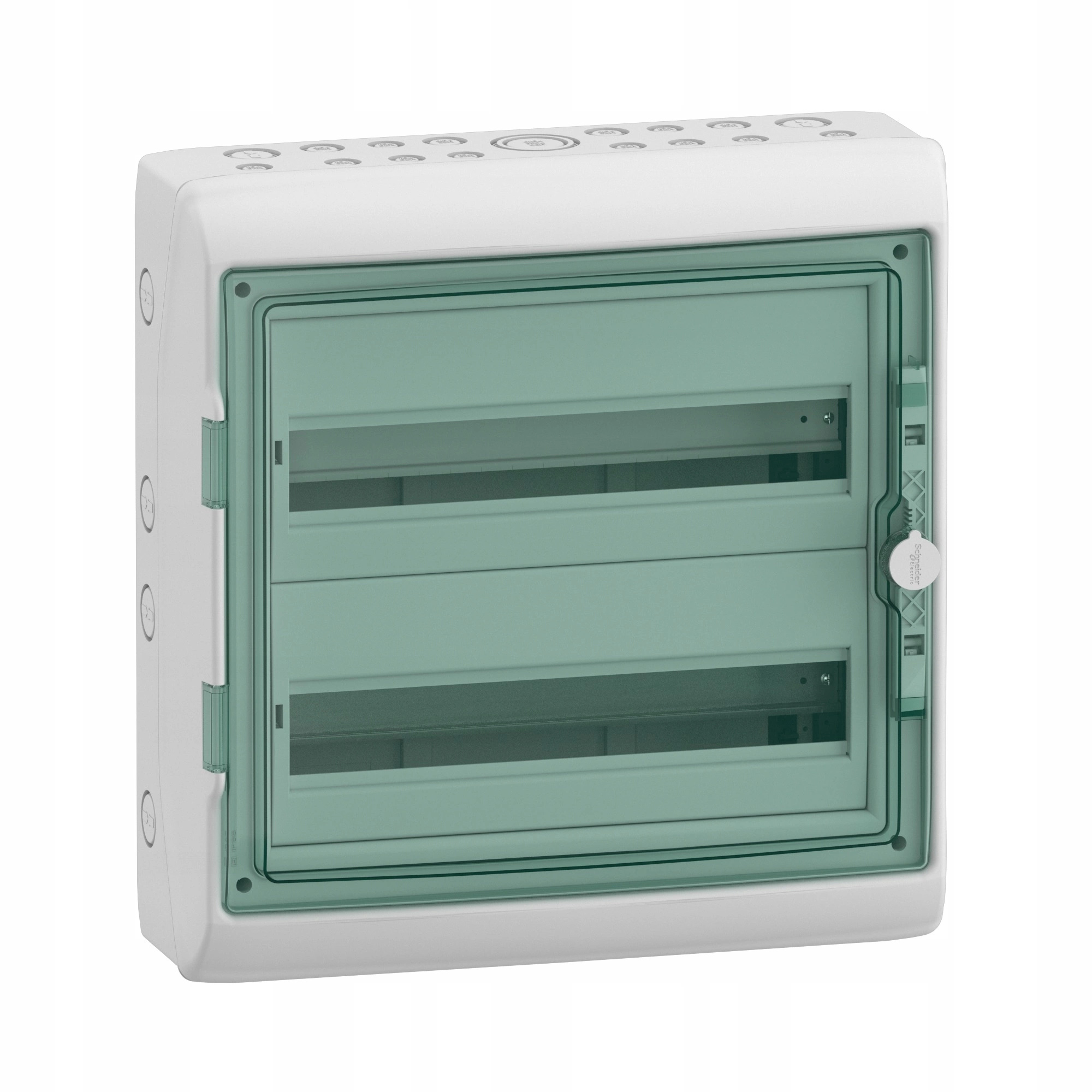 Hermetický rozvaděč 2x18 na omítku 36 modulů 90A Dvířka IP65