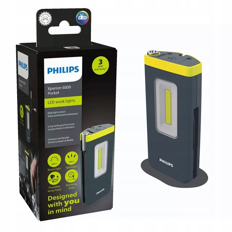PHILIPS КАРМАННЫЙ СВЕТОДИОДНЫЙ СВЕТИЛЬНИК ДЛЯ МАСТЕРСКОЙ